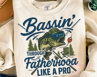 Bassin Dad Pro PNG, Fishing Dad Png, Dad Png, Funny Bass Fish, Fishing Fish PNG, Lake Life Png, Bass Fish Png File, Father's Day Png