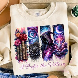 Romantasy Prefer the Villain PNG, Dark Romance Png, Book Quotes Png, Book Lover PNG, Romantasy Prefer the Villain Book Lover, Reader Png