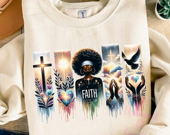 Black Girl Praying Clipart, Black Girl in Faith PNG, Black Woman Clipart, Girl Praying, African American Women in Prayer, Faith Clipart