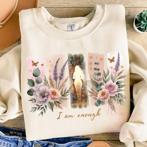 I Am Enough PNG, Inspirational Quotes Png, Motivational Phrase Illustrations, Positive Art, Inspirational Quotes, Inspirational PNG