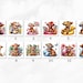 Watercolor Summer Highland Cows Collection Clipart, 12 PNG Beach ...