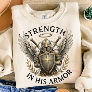 Warrior of God Design, Jesus, Christian PNG, Religious, Whole Armor of God, Armor of God PNG Bundle, Sublimation Download, Commercial Use