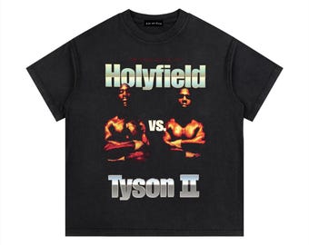 90's ヴィンテージ Bowe vs Holyfield Tシャツ Vintage 1995 Riddick Bowe Vs. Evander Holyfield Boxing T-shirt - Etsy