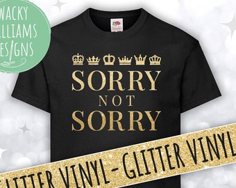SIX The Musical T-Shirt: Glitter 'Sorry Not Sorry' Design