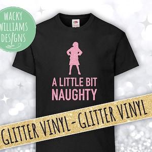 MATILDA t-shirt, Glitter Little bit naughty
