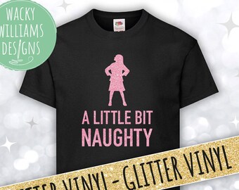 MATILDA t-shirt, Glitter Little bit naughty