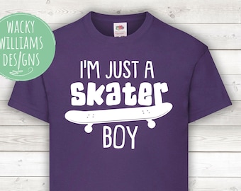 Skater Boy T-Shirt: Kids Skateboarder Tee