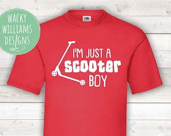 Scooter Boy T-Shirt: Kids Scooter Graphic Tee
