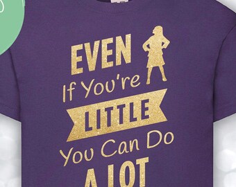 MATILDA t-shirt, Glitter Even if you're little you can do a lot
