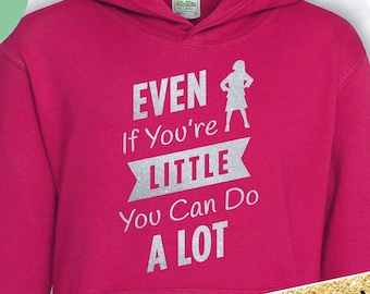 MATILDA HOODIE, Glitter Even if you're little you can do a lot
