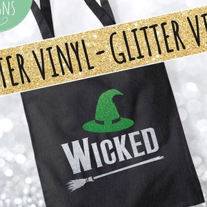 Sac fourre-tout Wicked Glitter, sac fourre-tout Wicked pour comédie musicale