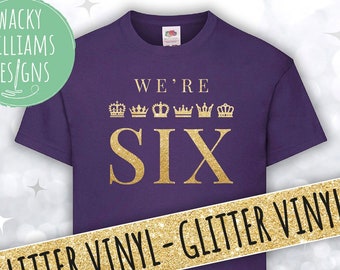 SIX Musical - Glitter T-Shirt - We're SIX