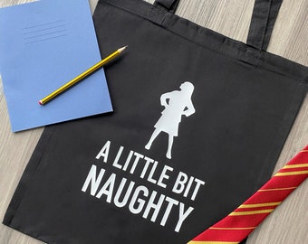 Bolso de mano de algodón Matilda 'Little Bit Naughty'