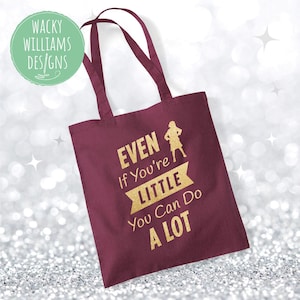 Matilda Slogan Tote Bag: Cotton Reusable Shopping Bag
