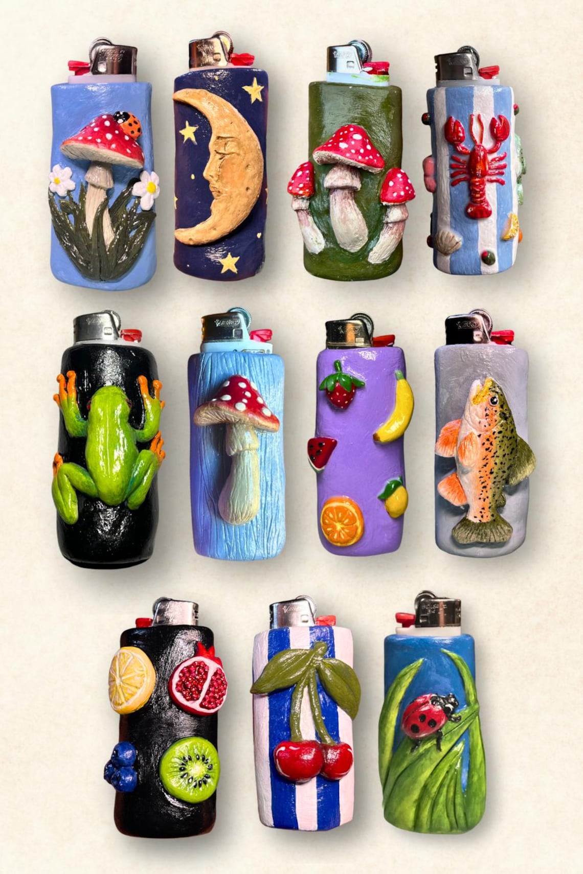 CUSTOM Polymer Clay Lighter Case - Etsy