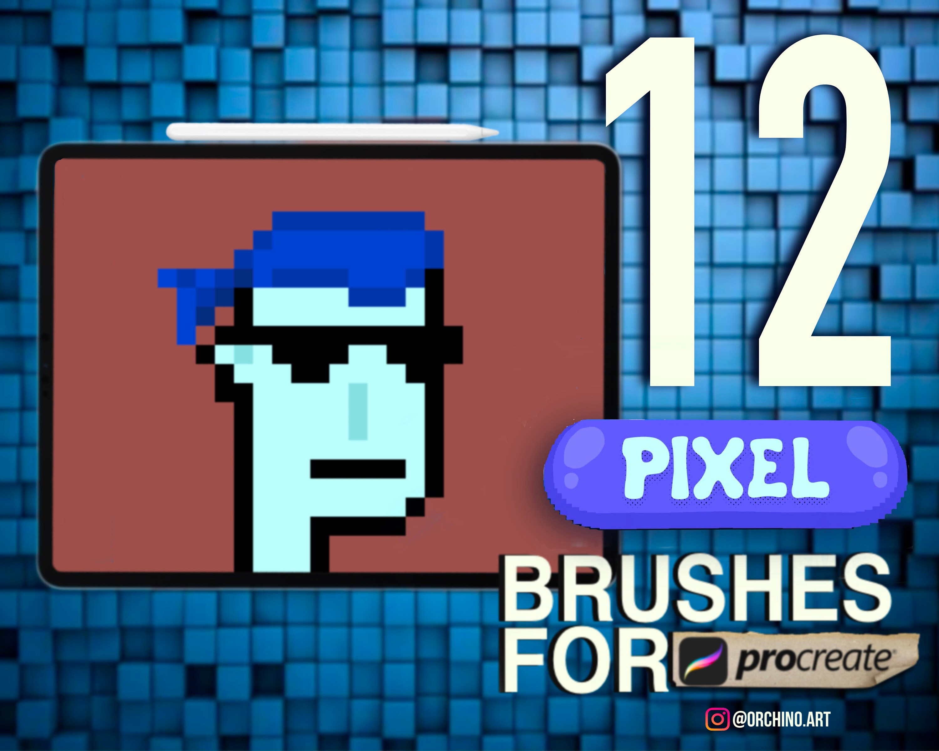Pixel Procreate Brushes , Procreate Pixel Brushes , Pixel Brushes for