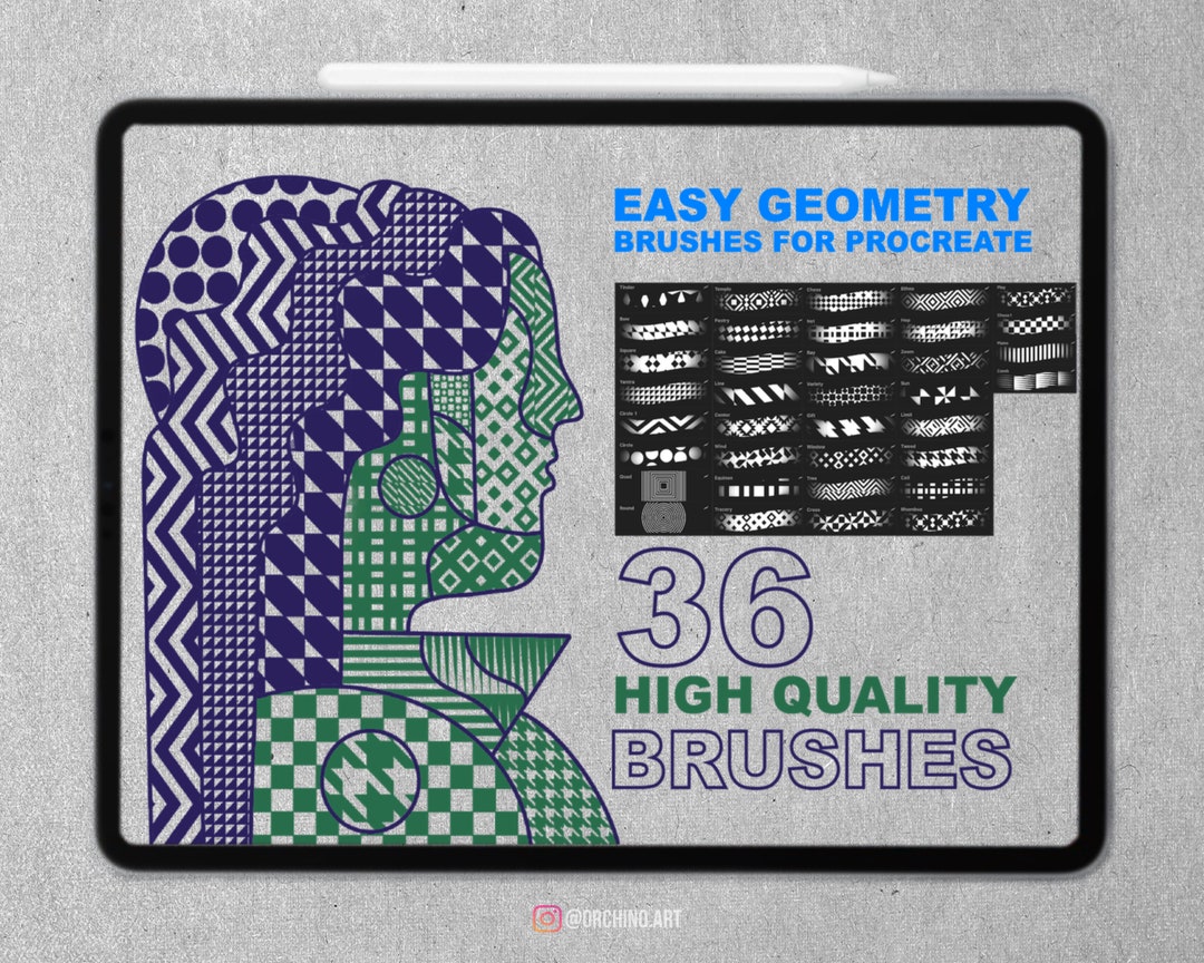 Geometry Brushes for Procreate Etsy