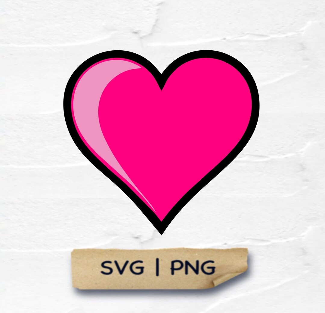 Buy Pink Heart SVG & PNG , Heart Svg ,png, Valentine's Day Svg Png ...