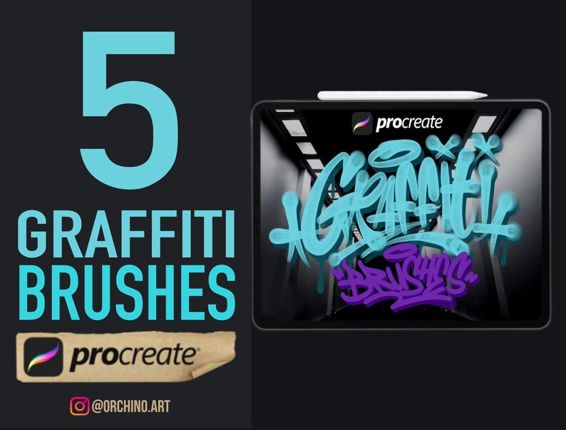 Graffiti Brushes for Procreate Etsy