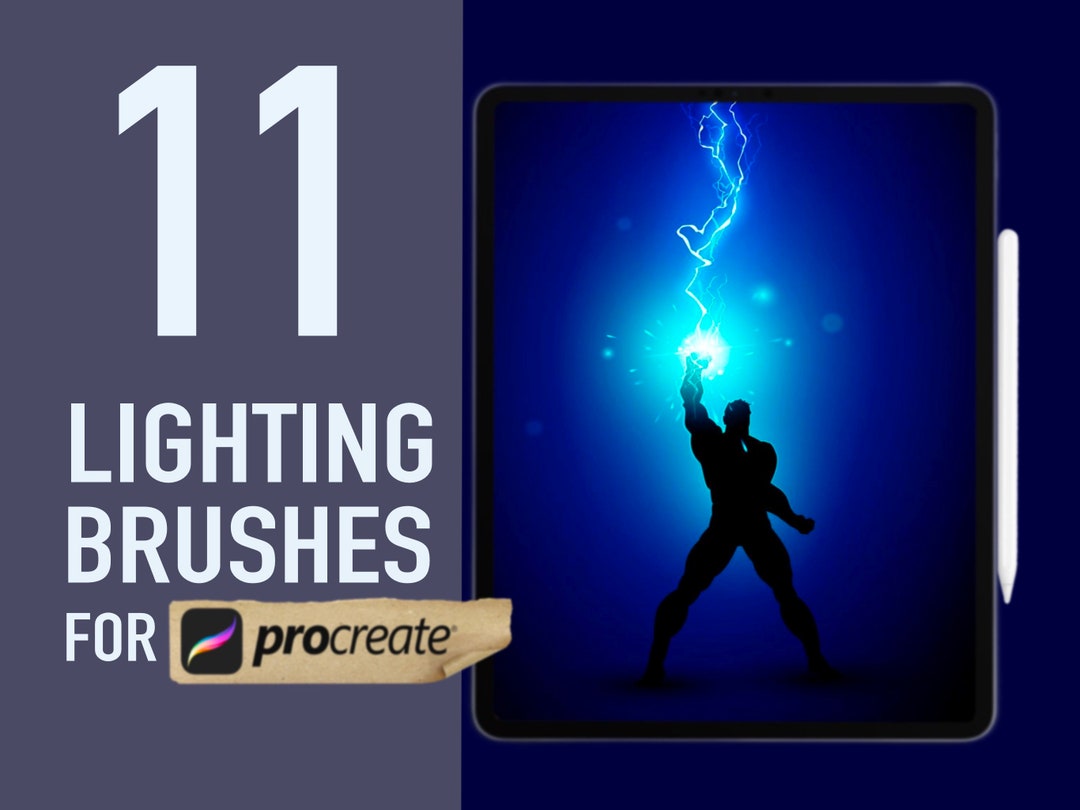 Lightning Brushes for Procreate Etsy