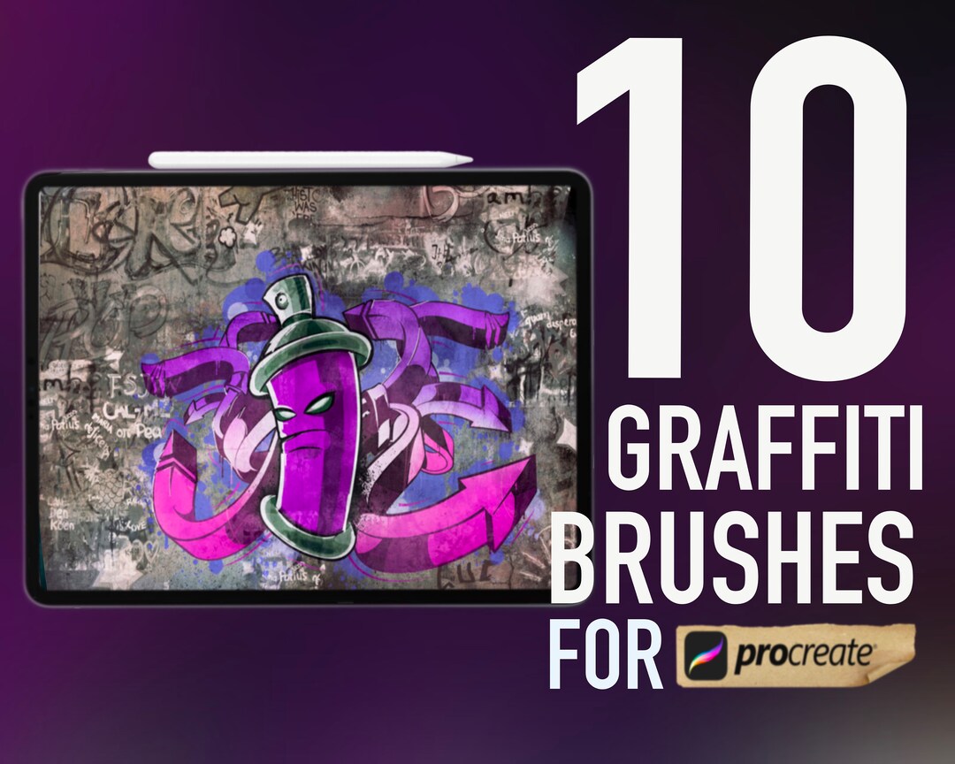 Graffiti Brushes for Procreate Etsy