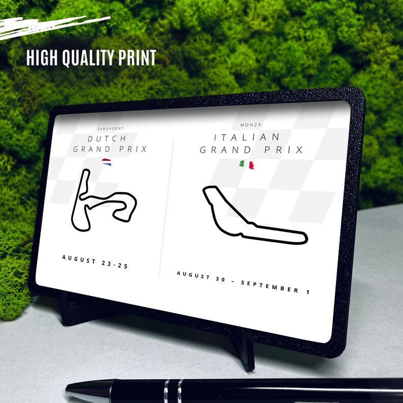 F1 Calendar Formula 1 Calendar Formula 1 Desk Calendar for F1 Etsy