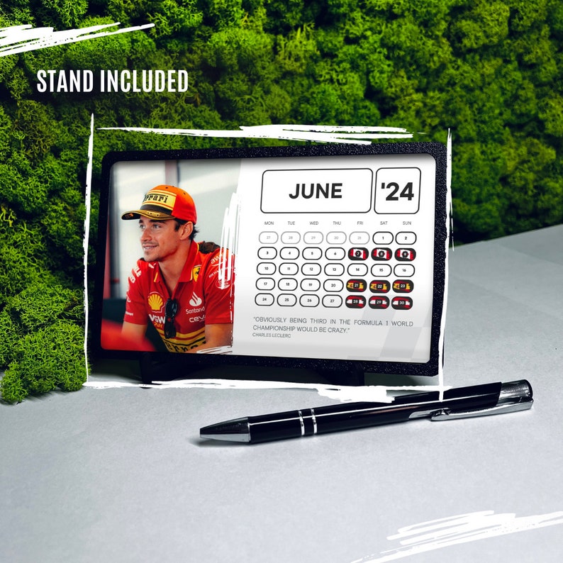 Charles Leclerc, Formule 1, Calendrier 2024 Etsy France