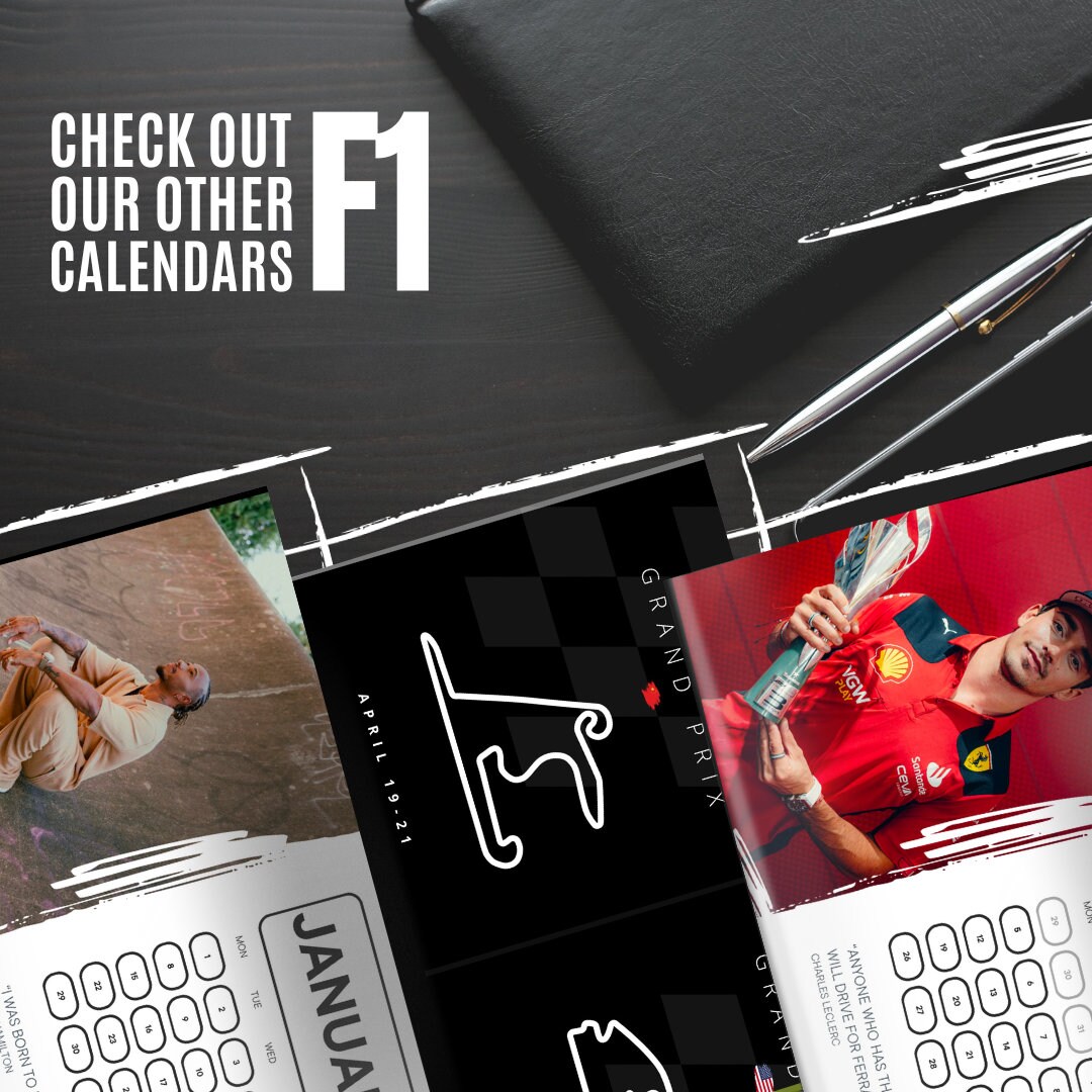 Lando Norris Formula 1 Calendar 2024 Etsy