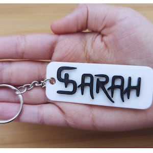 3D Printed Anime Inspired Jujutsu Kaisen JJK Custom Name Keychain