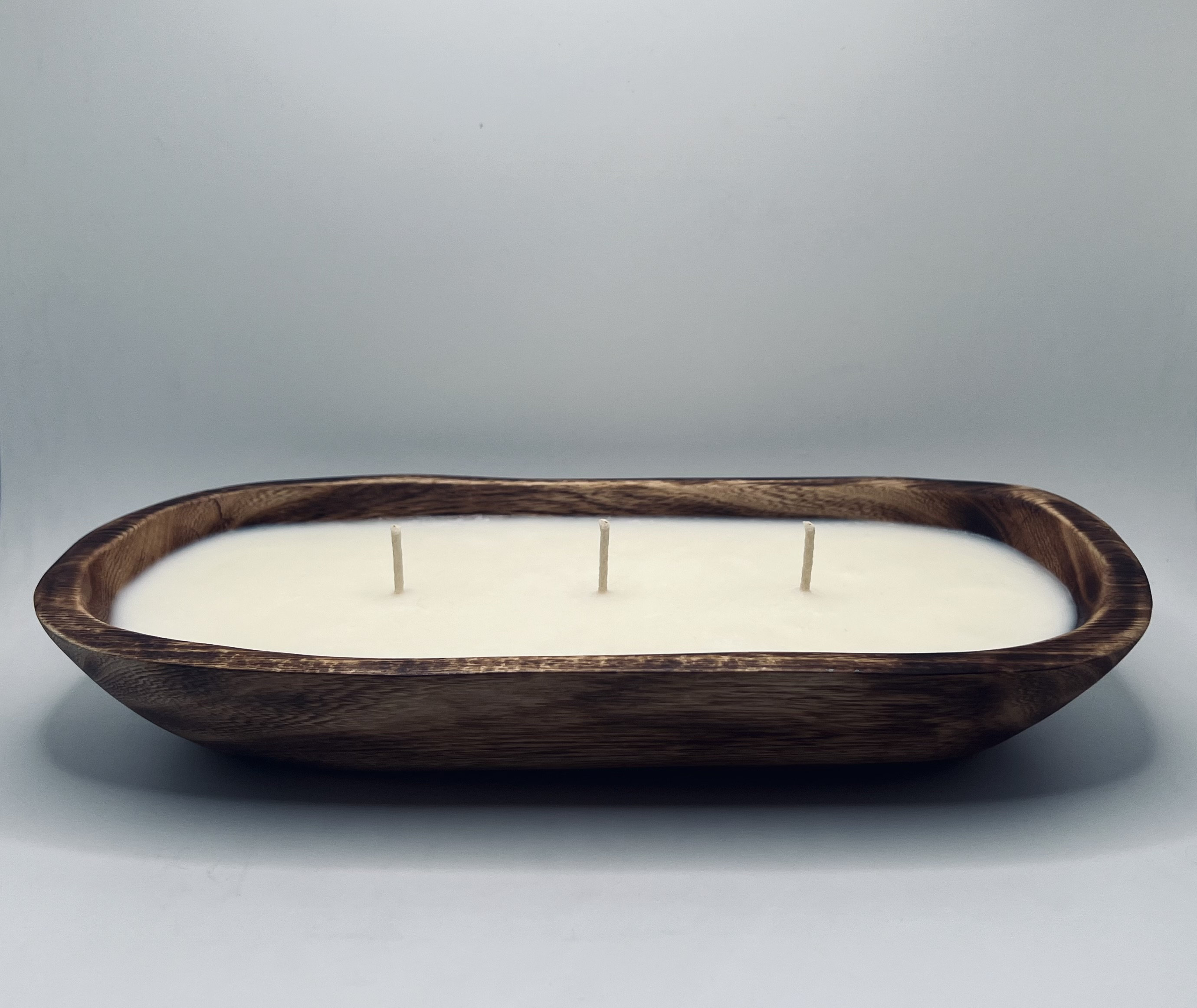Ciotole per impasti in legno per decorazione, ovale per bancone della fattoria, ciotola per impasto in legno per frutta, ciotole decorative oblunghe per pane per sala da pranzo e tavolino da