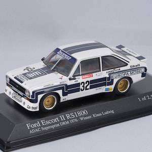 1:43 Ford Escort II RS 1800 Klaus Ludwigwinner DRM Nurburgring supersprint 1976 Minichamps 400 768432