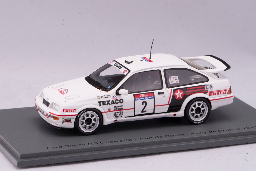 Ford Sierra RS Cosworth 2 Tour de Corse 1987 2ème Stig Blomqvist Bruno Berglund Spark S8701 - Miniatures Autos Motos