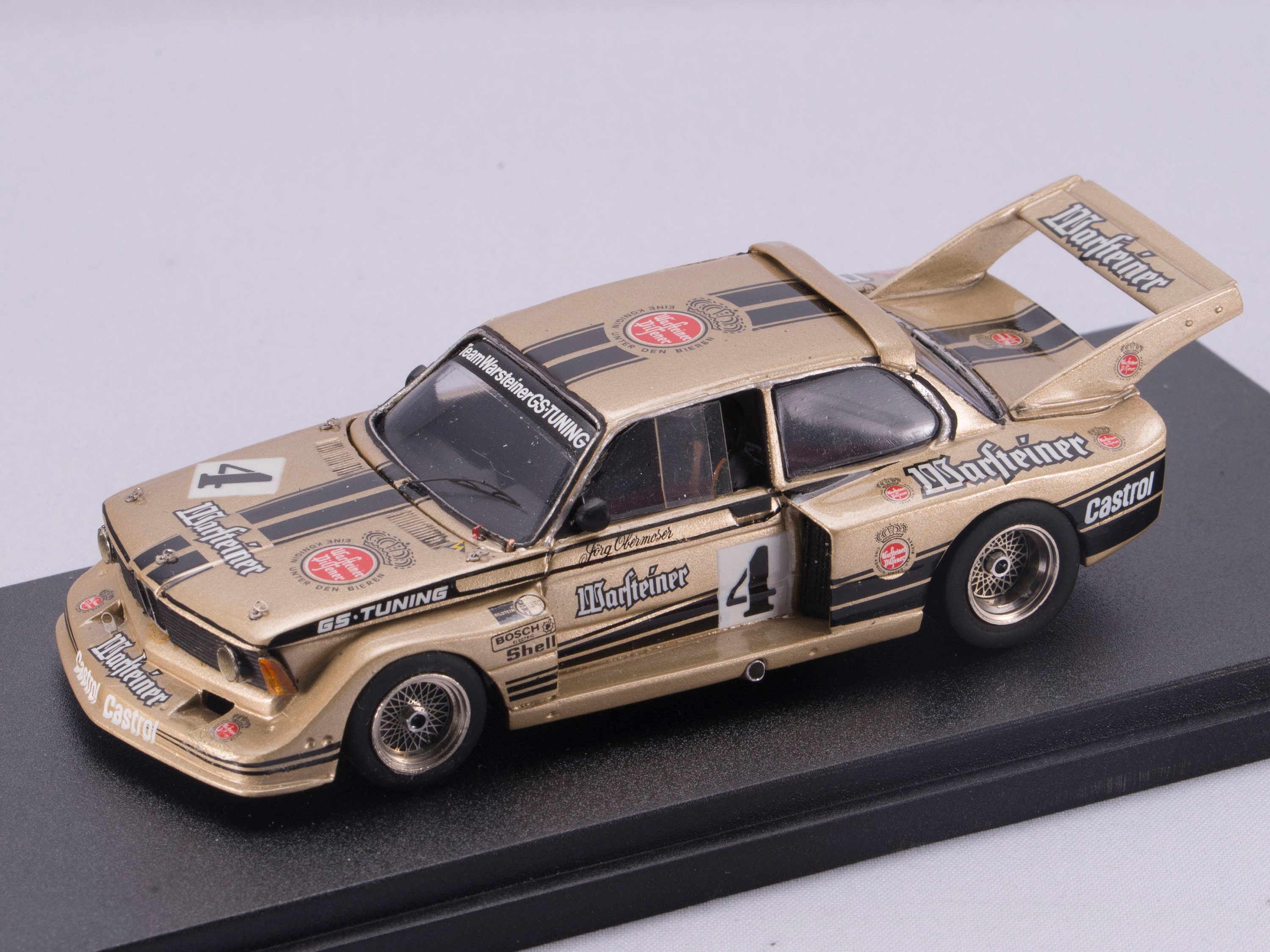 1:43 BMW 320 Gr.5 Obermoser Warsteiner Zolder 1977 DRM built by Juergen  Renardy AMR Minichamps