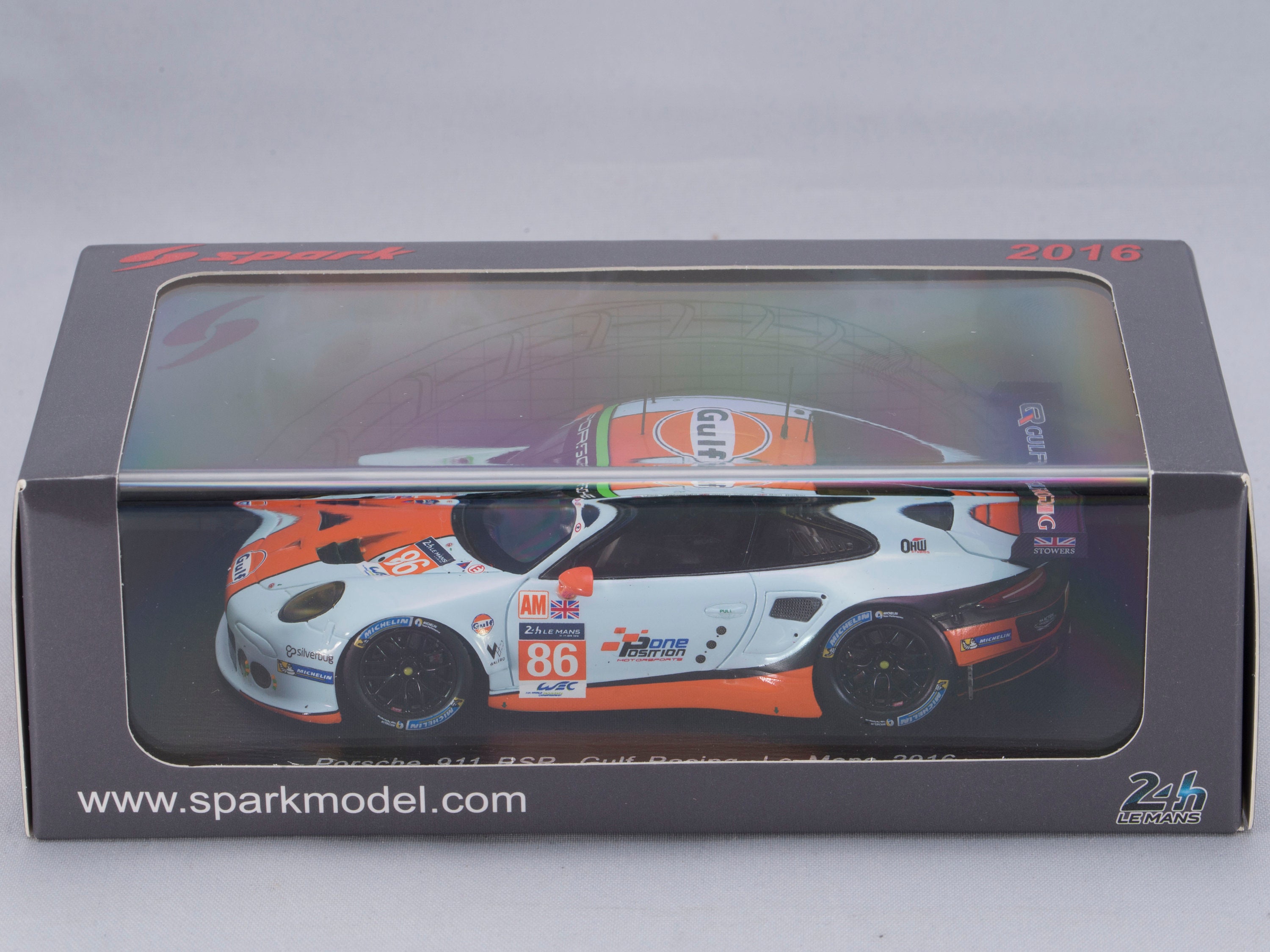 1:43 Porsche 911 RSR GTE AM Wainwright Carroll Barker Gulf 24h Le