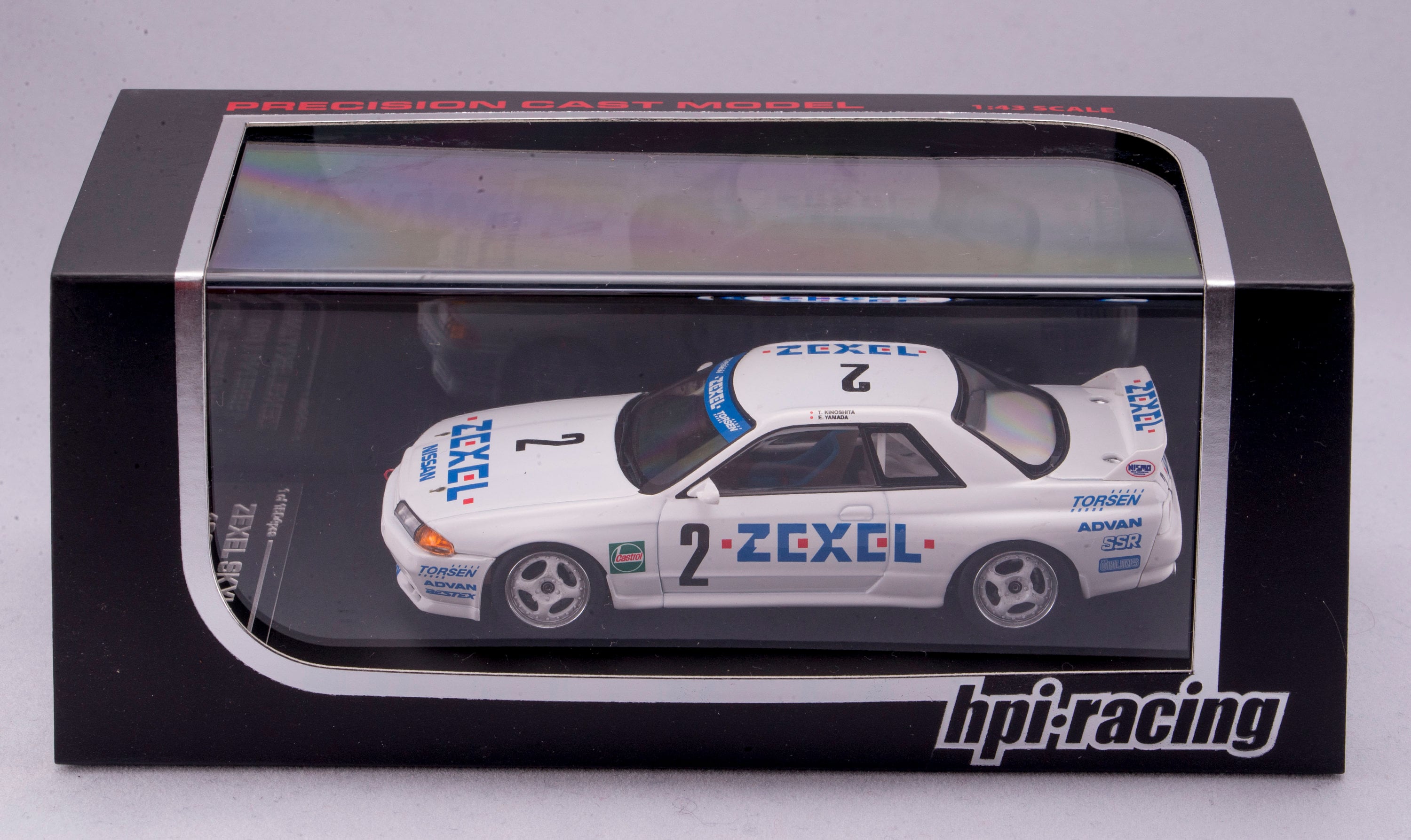1/43 hpi ゼクセル r32 bnr32 Diecast model cars Nissan Skyline R32 1/43 HPI R32 GT-R No.2 Zexel