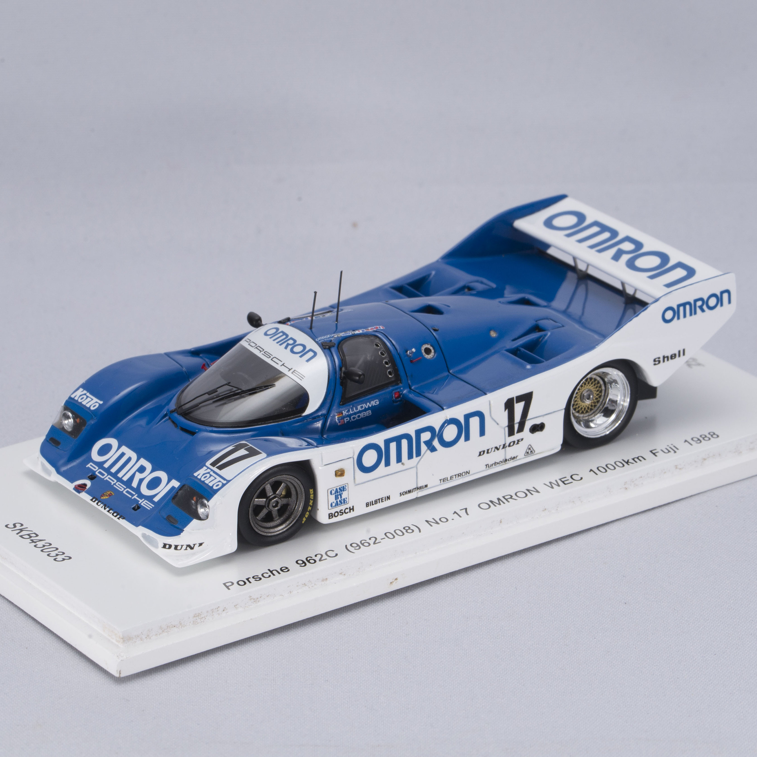 1:43 Porsche 962C Ludwig Cobb Omron WEC 1000km Fuji 1988