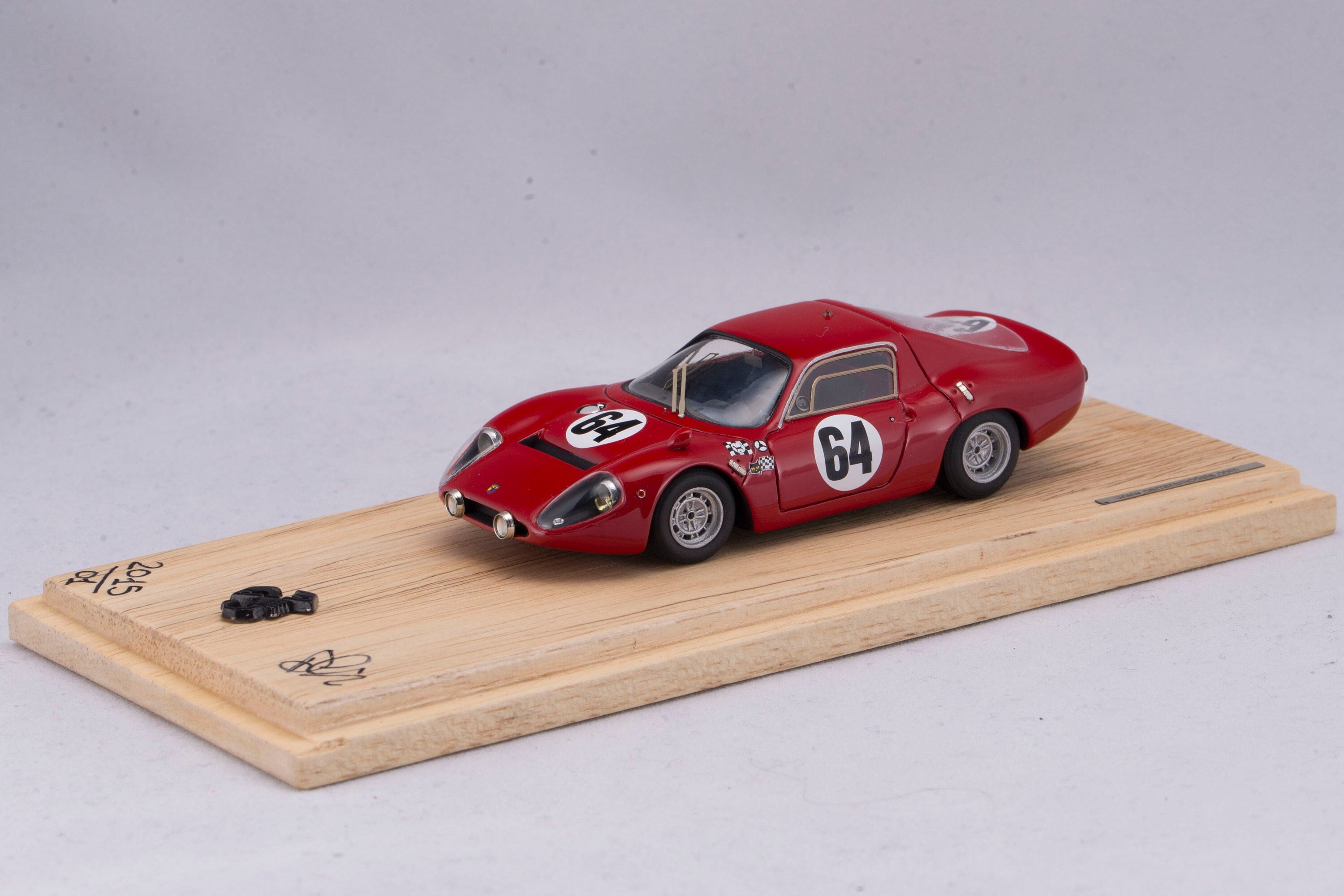 1:43 BEST Fiat Abarth Ot1300 Ecurie Du Maine #64 24H Le Mans 1967 Mesange BE9536