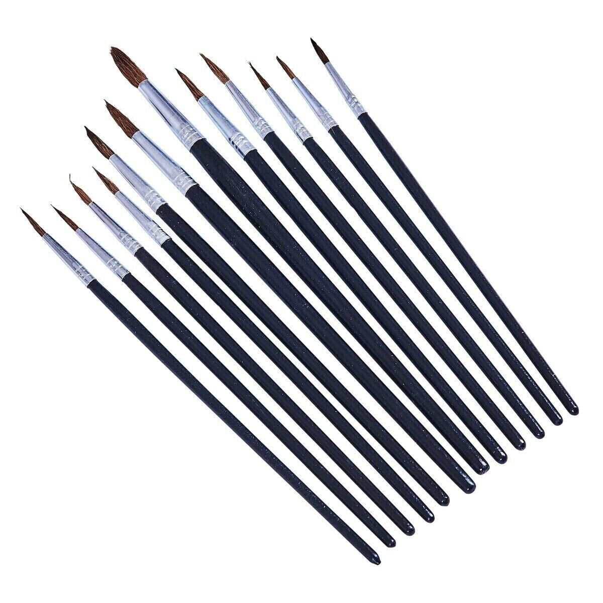 ARTEGRIA Detail Paint Brush Set 5 Miniature Paint Brushes Size Round 3/0  000 for Small Model Art Paint by Numbers Acrylic Watercolor Oil 