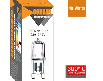 G9 Premium 300C Oven Bulb Cooker Appliance Lamp 40w 220-240v Halogen Dimmable UK