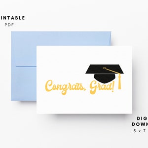 de remise des diplômes imprimable | Carte de voeux numérique PDF | Téléchargement numérique instantané