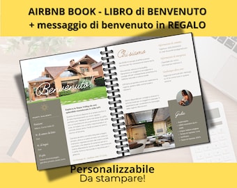Airbnb book in Italian, Airbnb book, Welcome book, Guest book, Welcome book, House rules book, Welcome book