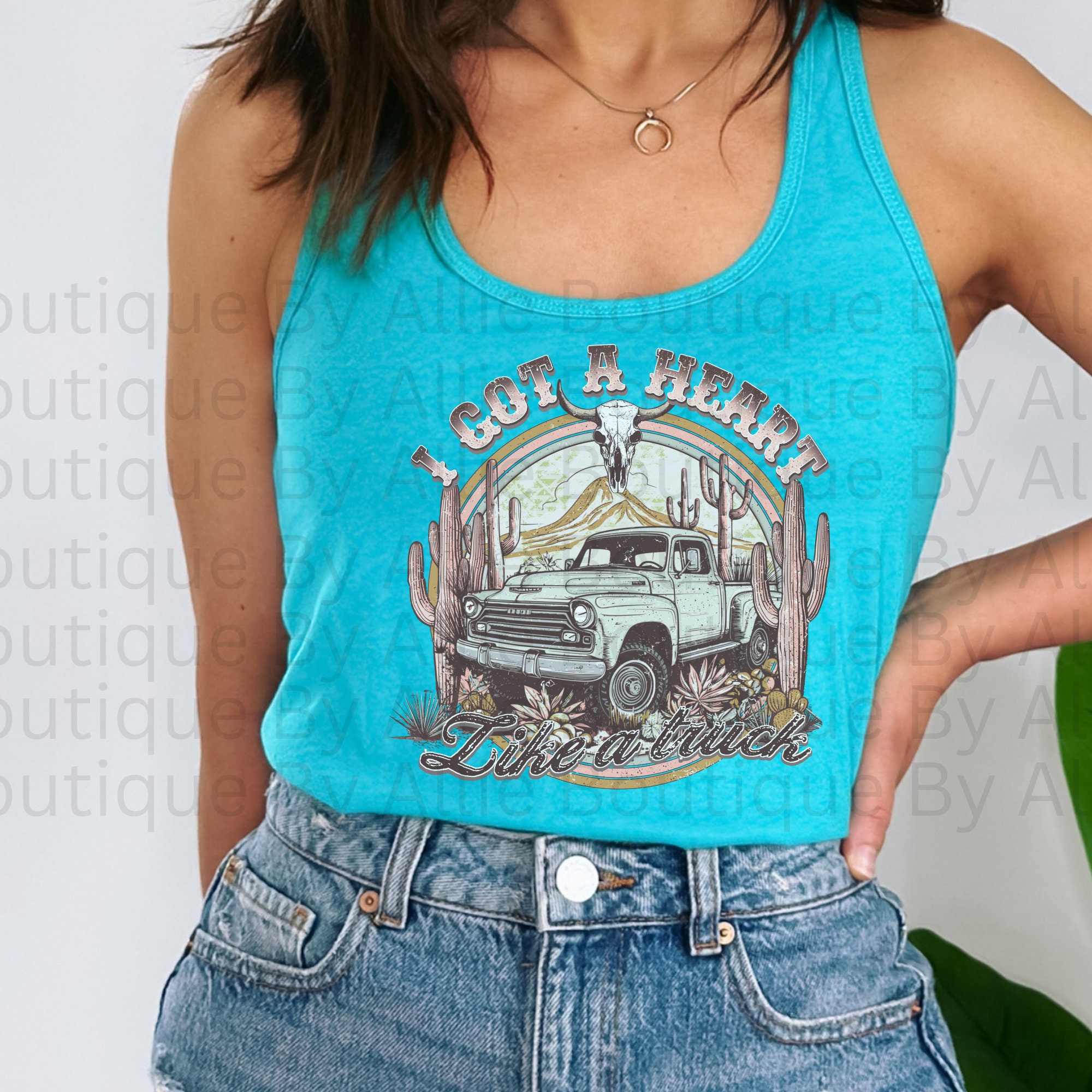Cowgirl Aesthetic Heart Like a Truck Shirt Lainey Wilson Tank - Etsy