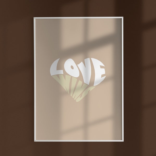 Love Wins Wandbild | Poster digitaler | Druck | Home | Wohnzimmer | Abstrakt | 4x5 Ratio | Wall Art | Liebe | Spruch | Affirmation