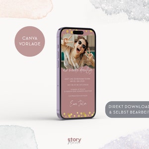 Digitale Geburtstagseinladung personalisiert animierte eCard - Etsy.de