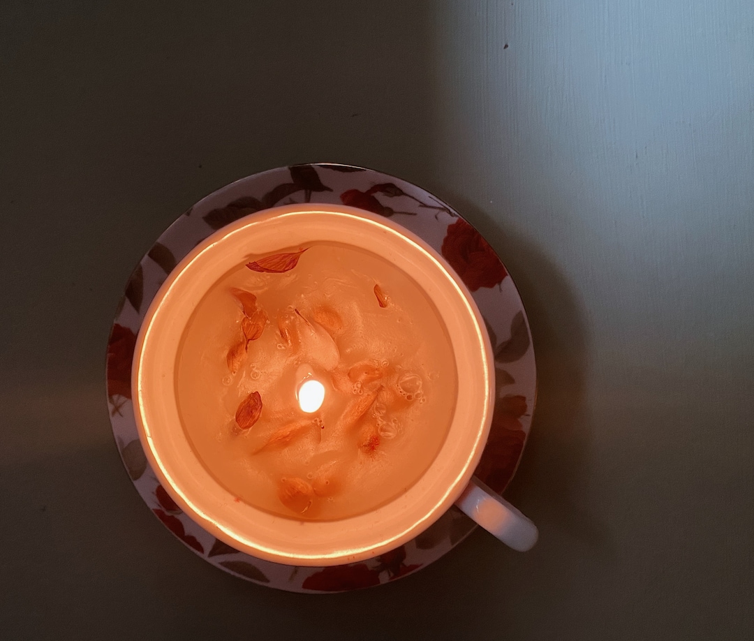 Vintage Tea Cup Candle Etsy