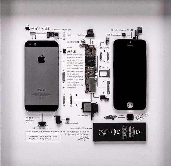 IPhone 5S Teardown Template, A4, iPhone Teardown Templates