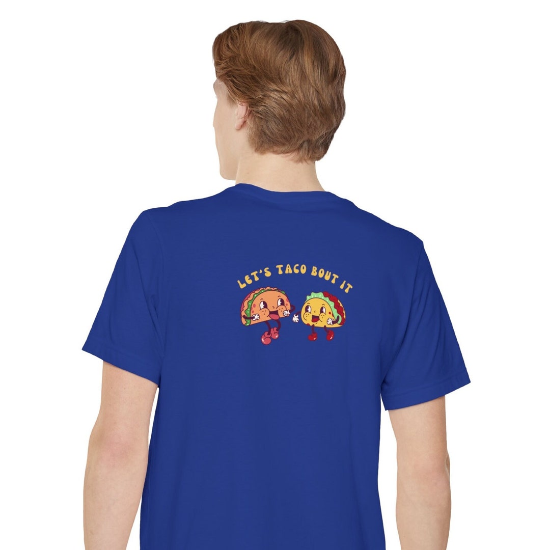 Taco Blue Unisex Pocket Tee - Etsy