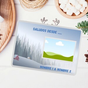 Postal Digital Vacaciones Coloreadas / Carta en Español / Formato de Carta para Editar y Personalizar
