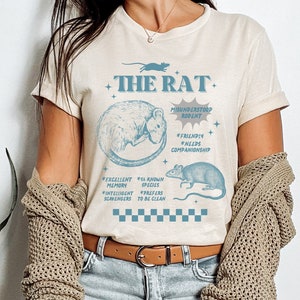 Rodent T-shirt for men and women, Funny rat shirt, Retro rat top, Gift for rat lover