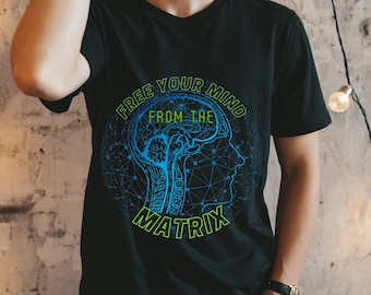 Matrix T-Shirt: Futuristic Clothing, Red Pill Blue Pill